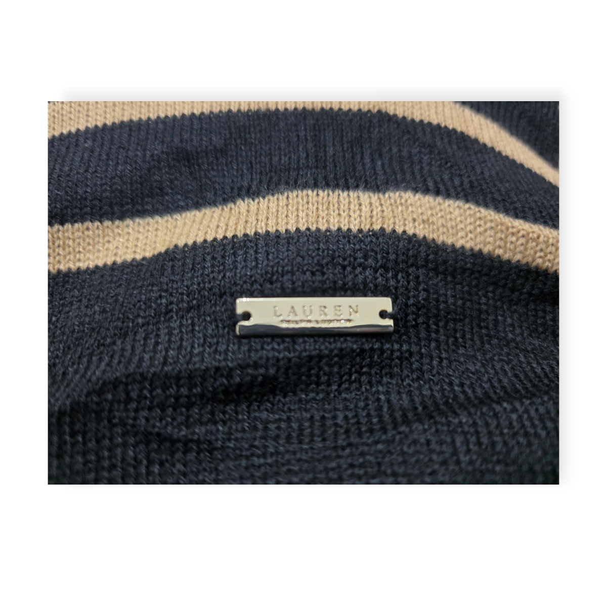 Poncho Ralph Lauren Block Ruana Onesize Fits Most Cafe/negro