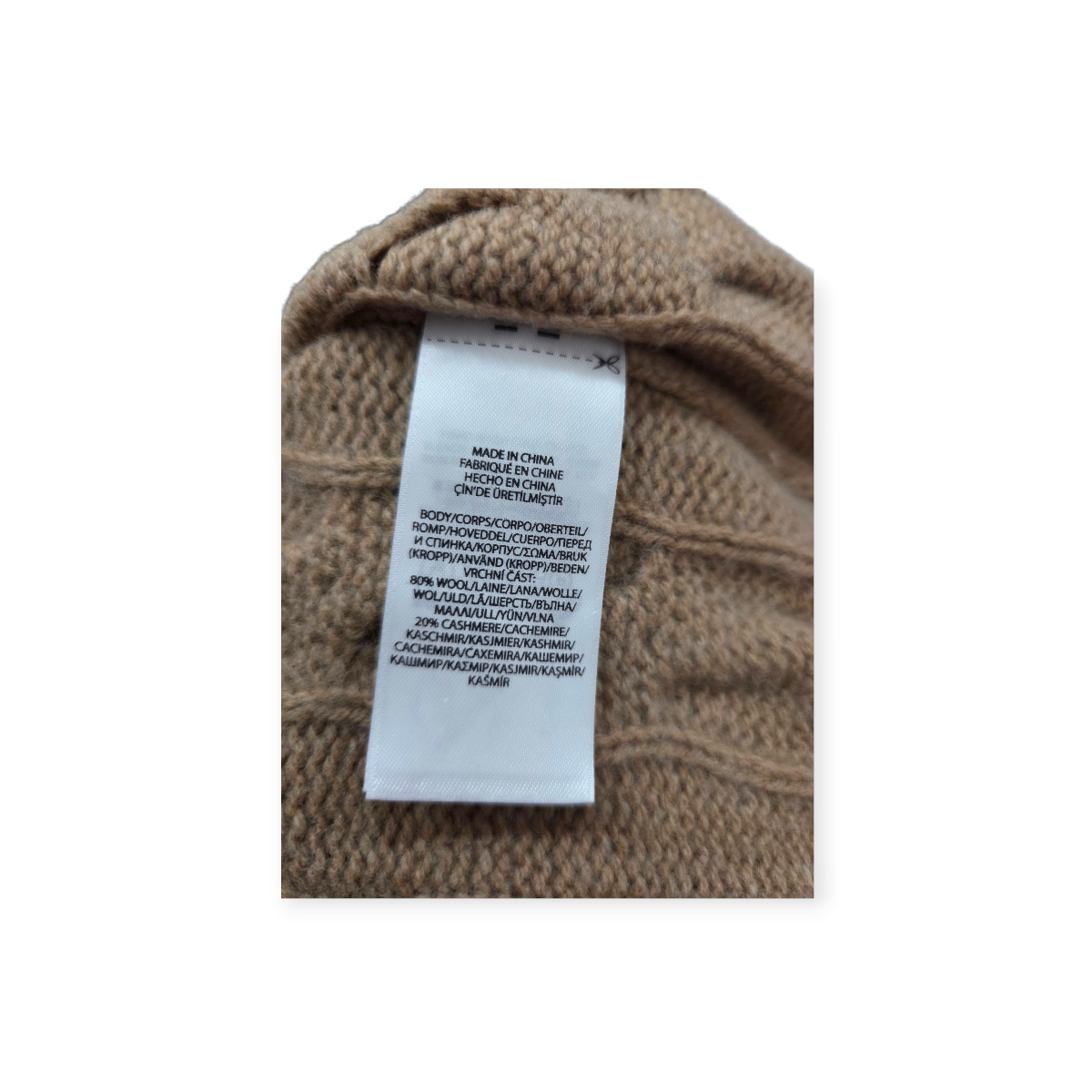 Sueter Polo Ralph Lauren Xl Cafe De Lana Con Cashmere Cafe