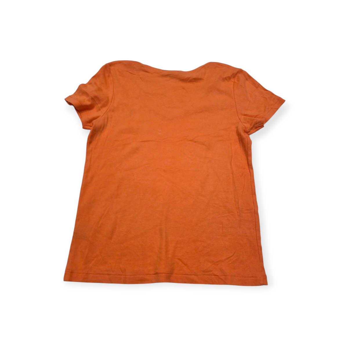 Playera Ralph Lauren Tallaxl Naranja Manga Corta Pony Verde