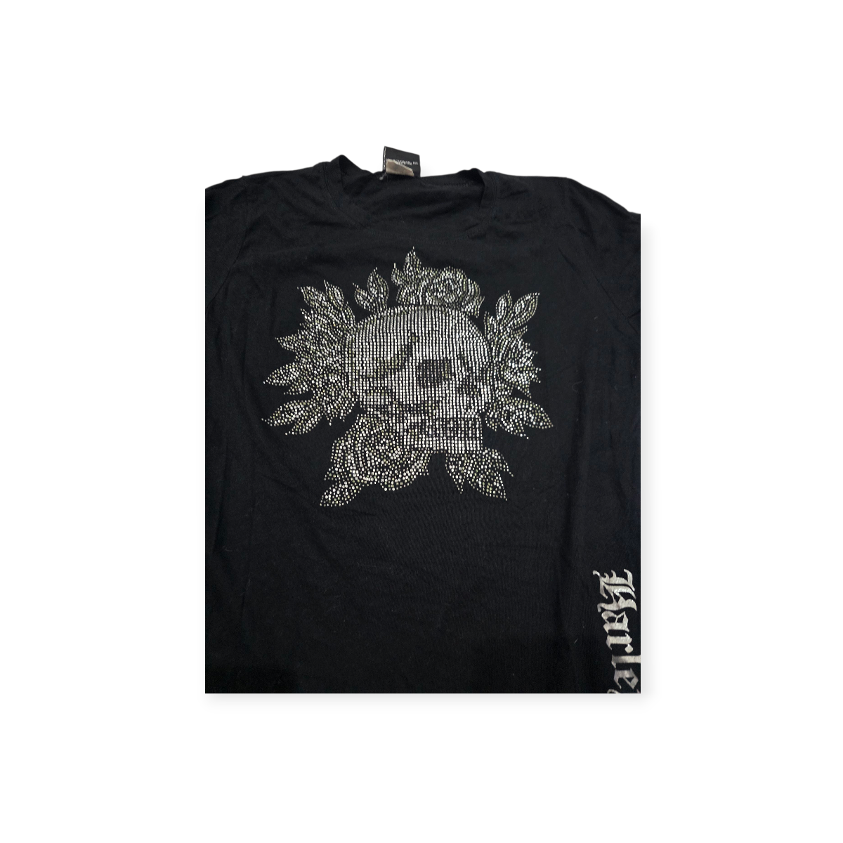Playera Harley Davidson Grande L Negra Con Brillos
