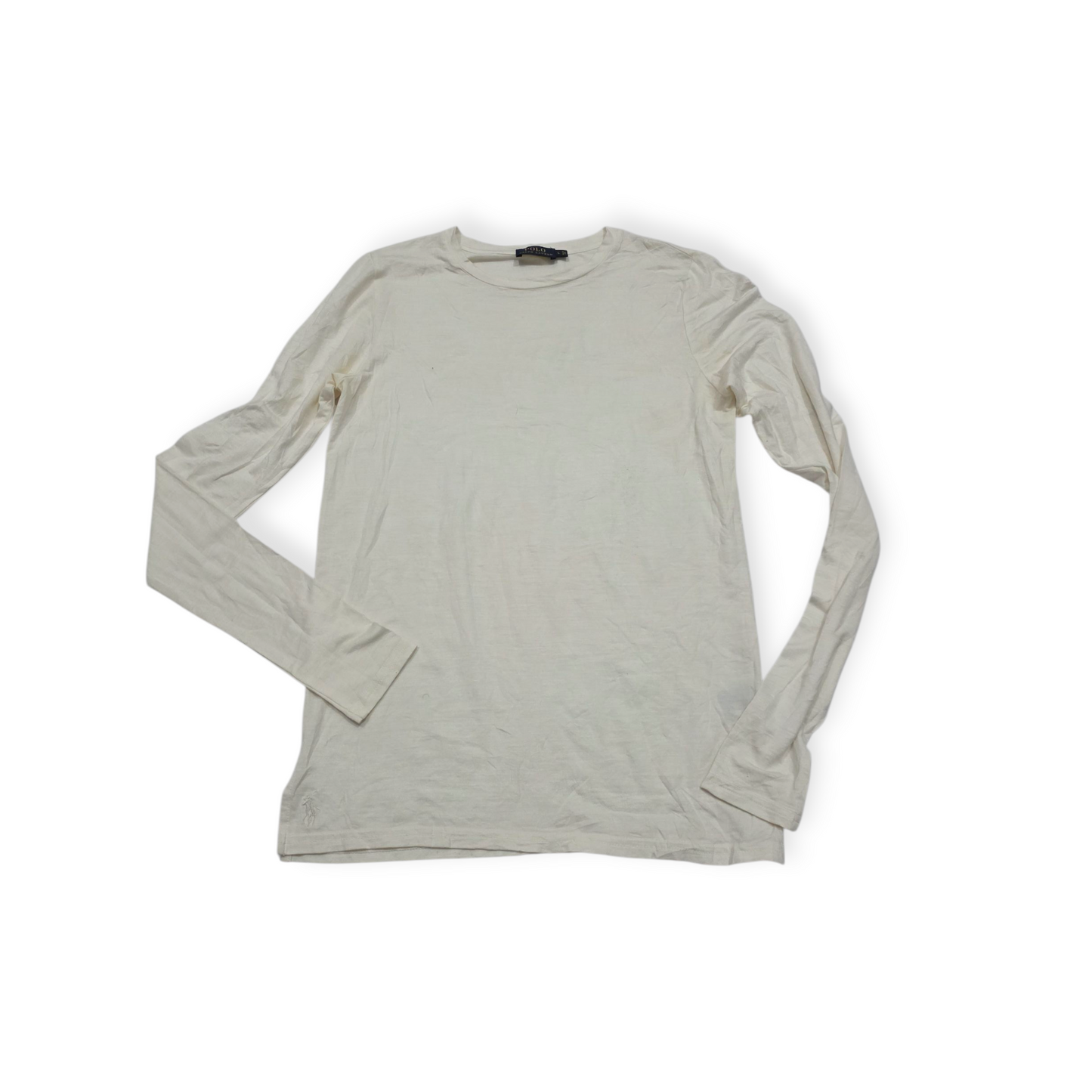 Playera Polo Ralph Lauren Manga Larga Grande L Color Beige