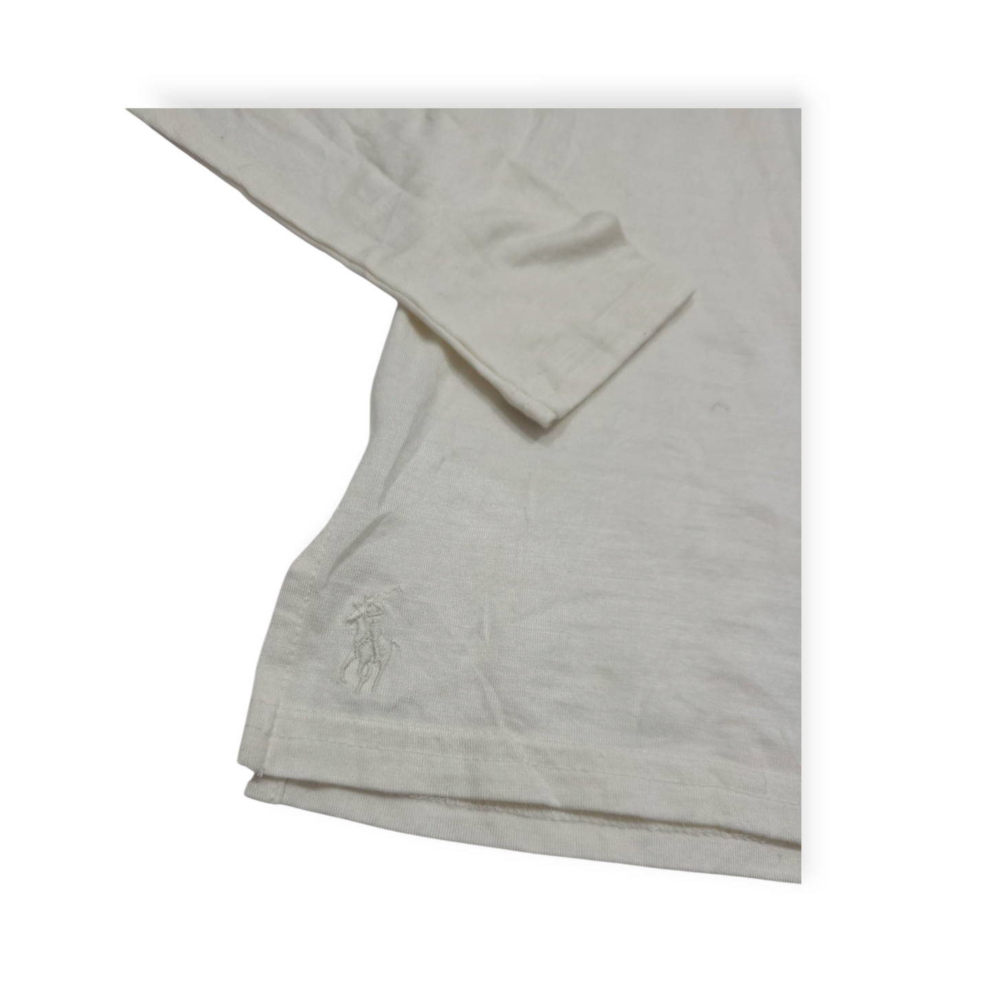 Playera Polo Ralph Lauren Manga Larga Grande L Color Beige