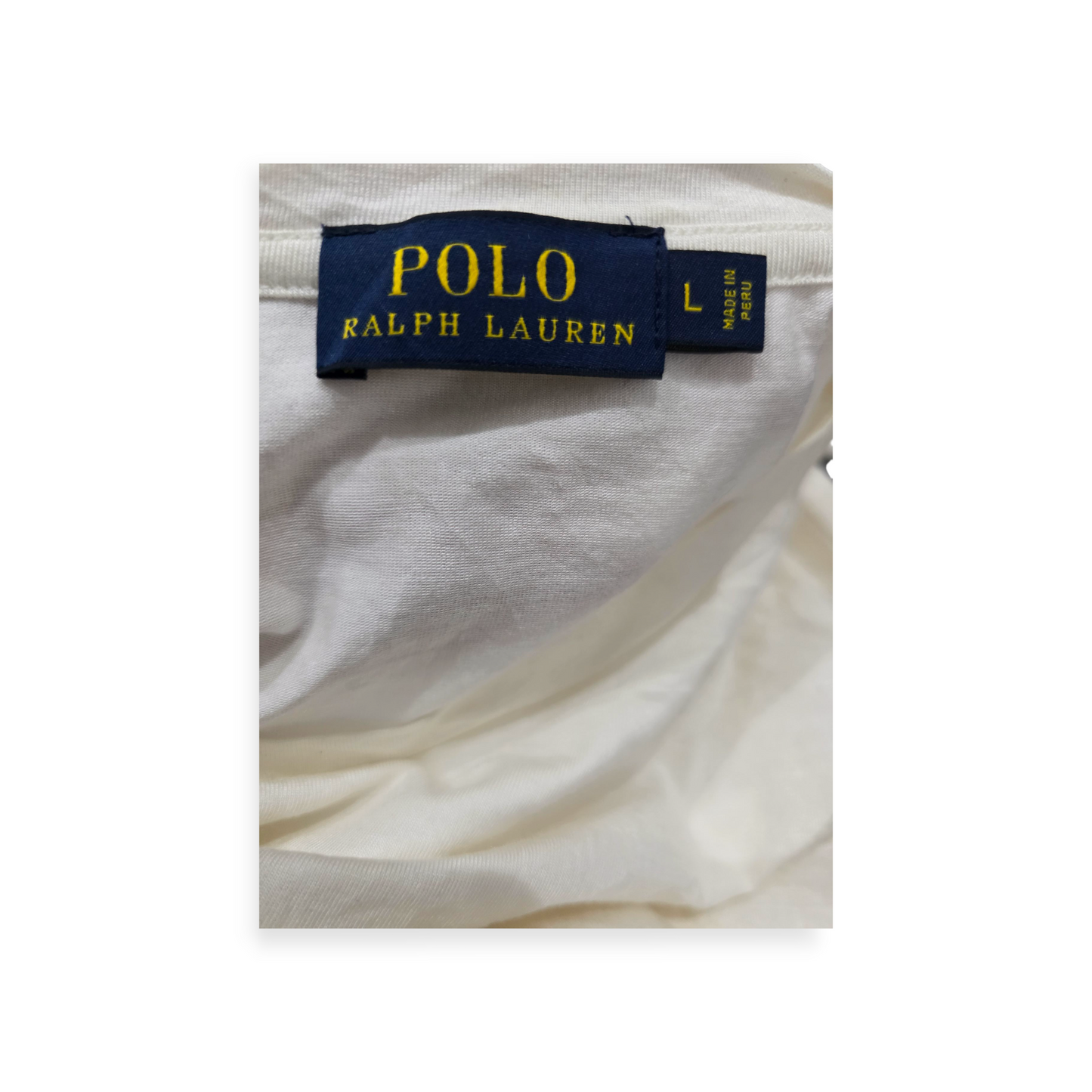 Playera Polo Ralph Lauren Manga Larga Grande L Color Beige