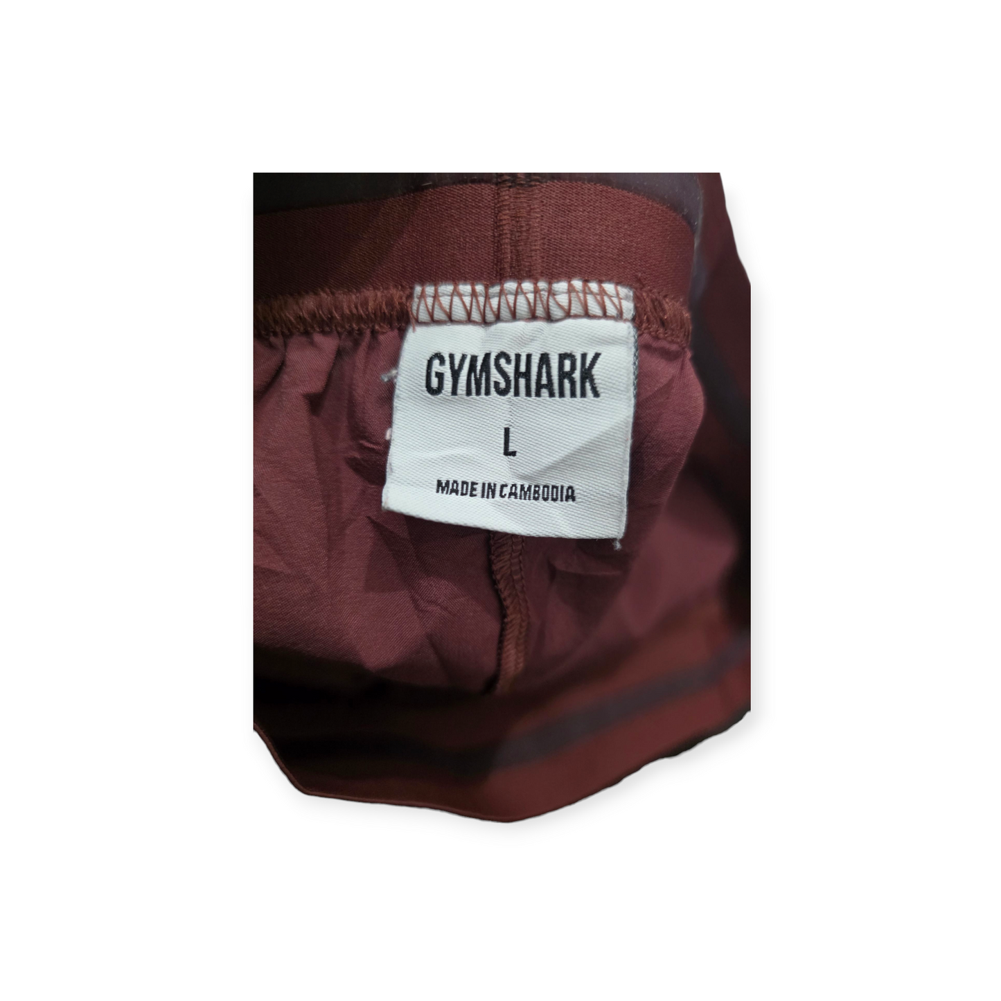 Short Gymshark Grande L Color Vino De Mujer