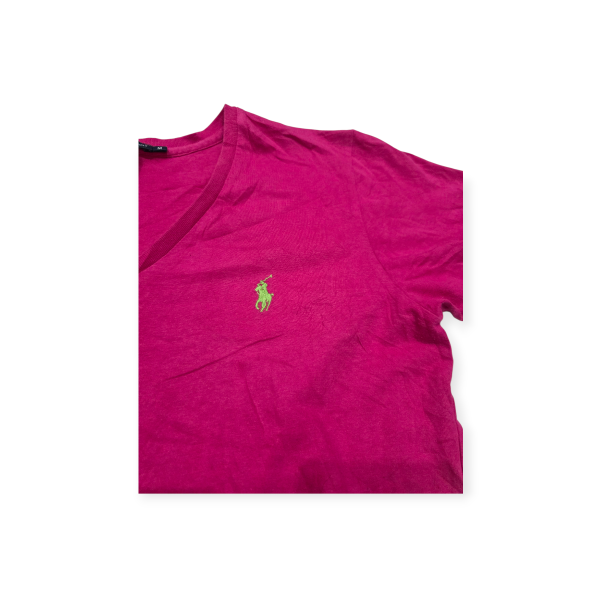 Playera Ralph Laurensport Mediana M Rosa Mexicano Pony Verde