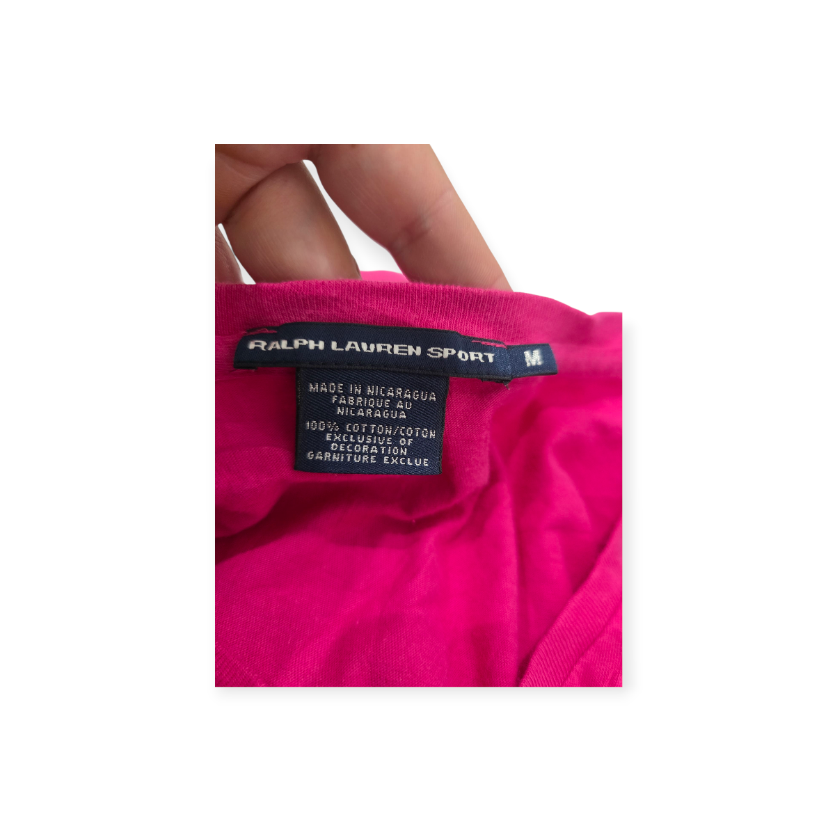 Playera Ralph Laurensport Mediana M Rosa Mexicano Pony Verde