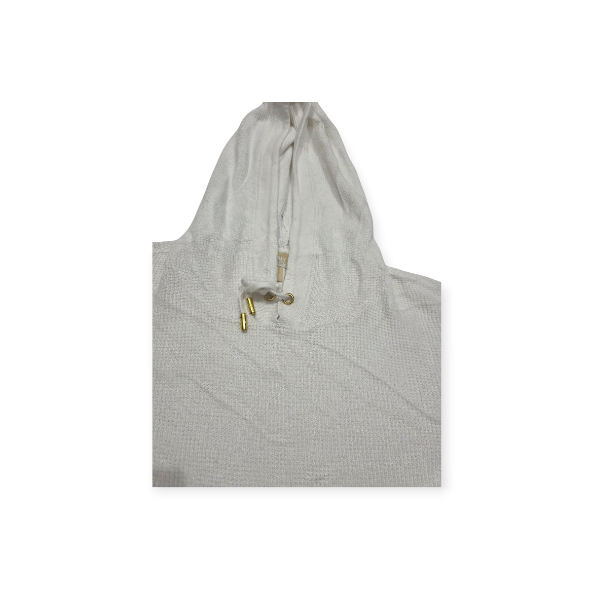 Sueter Con Gorro Michael Kors Mediana M Blanco Con Dorado