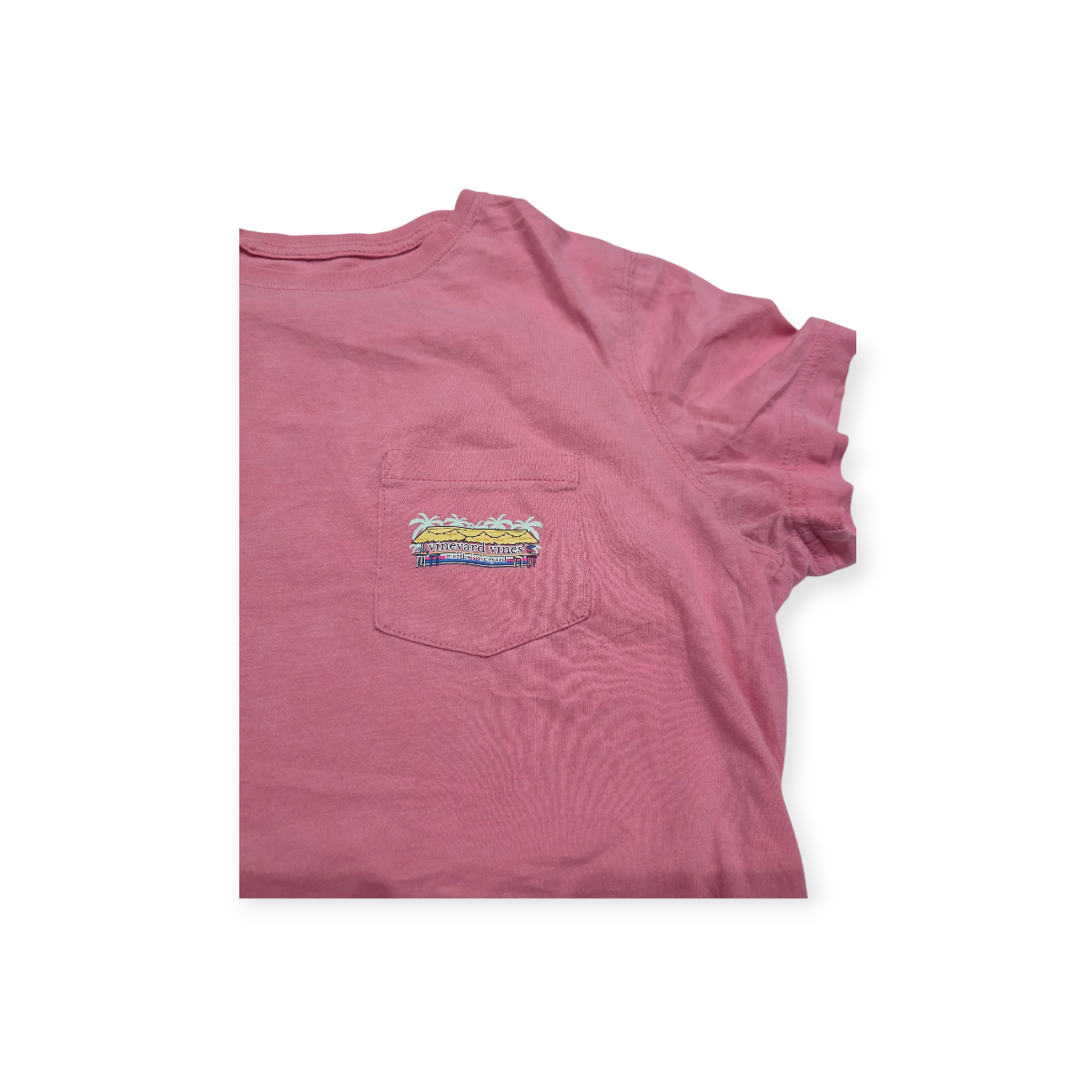 Playera Vineyard Vines Chico S Rosa Manga Corta De Mujer