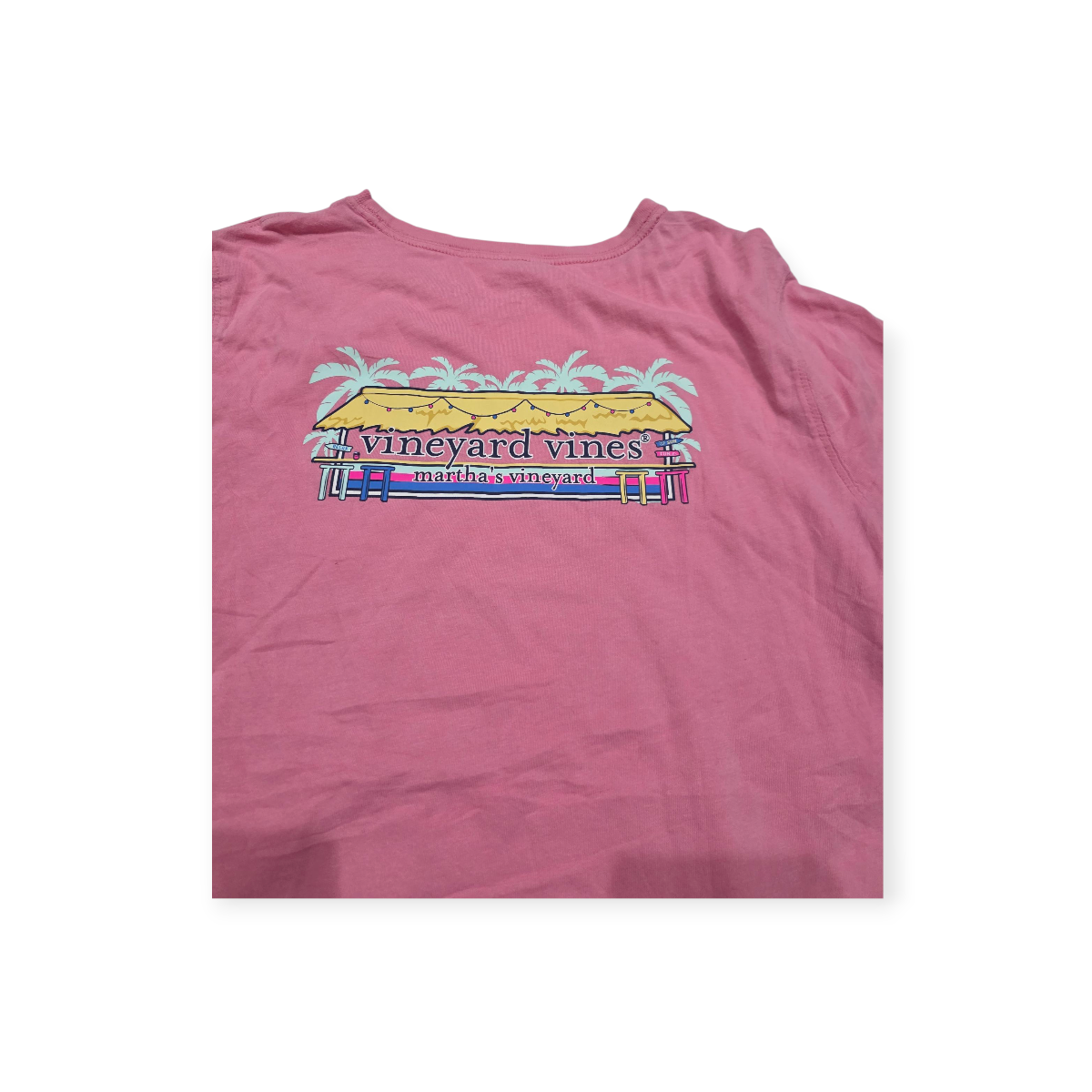 Playera Vineyard Vines Chico S Rosa Manga Corta De Mujer