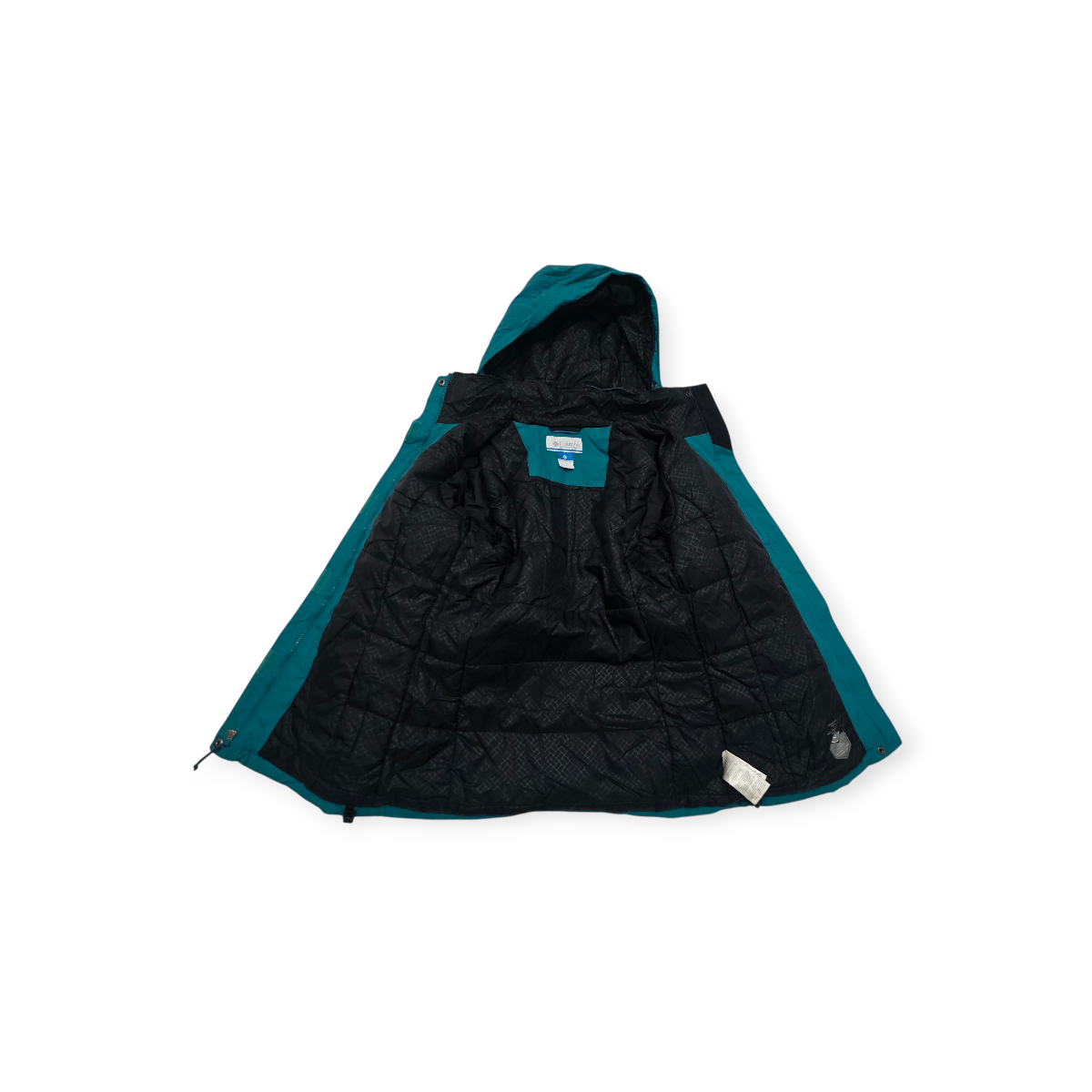 Chamarra Impermeable Columbia Chico S Azul De Mujer