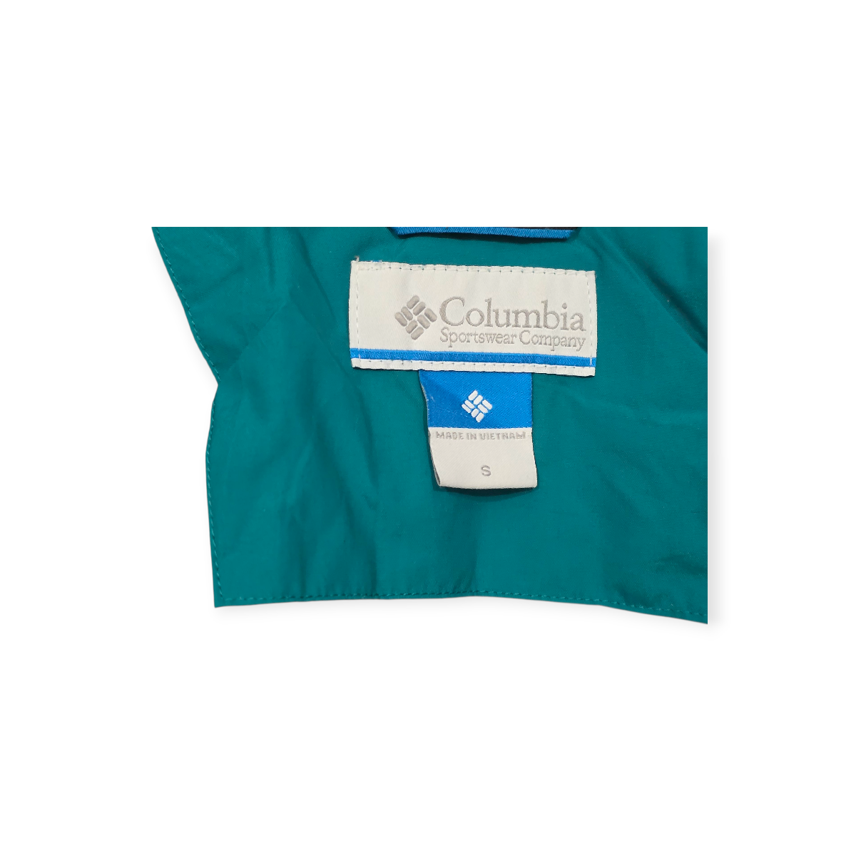 Chamarra Impermeable Columbia Chico S Azul De Mujer