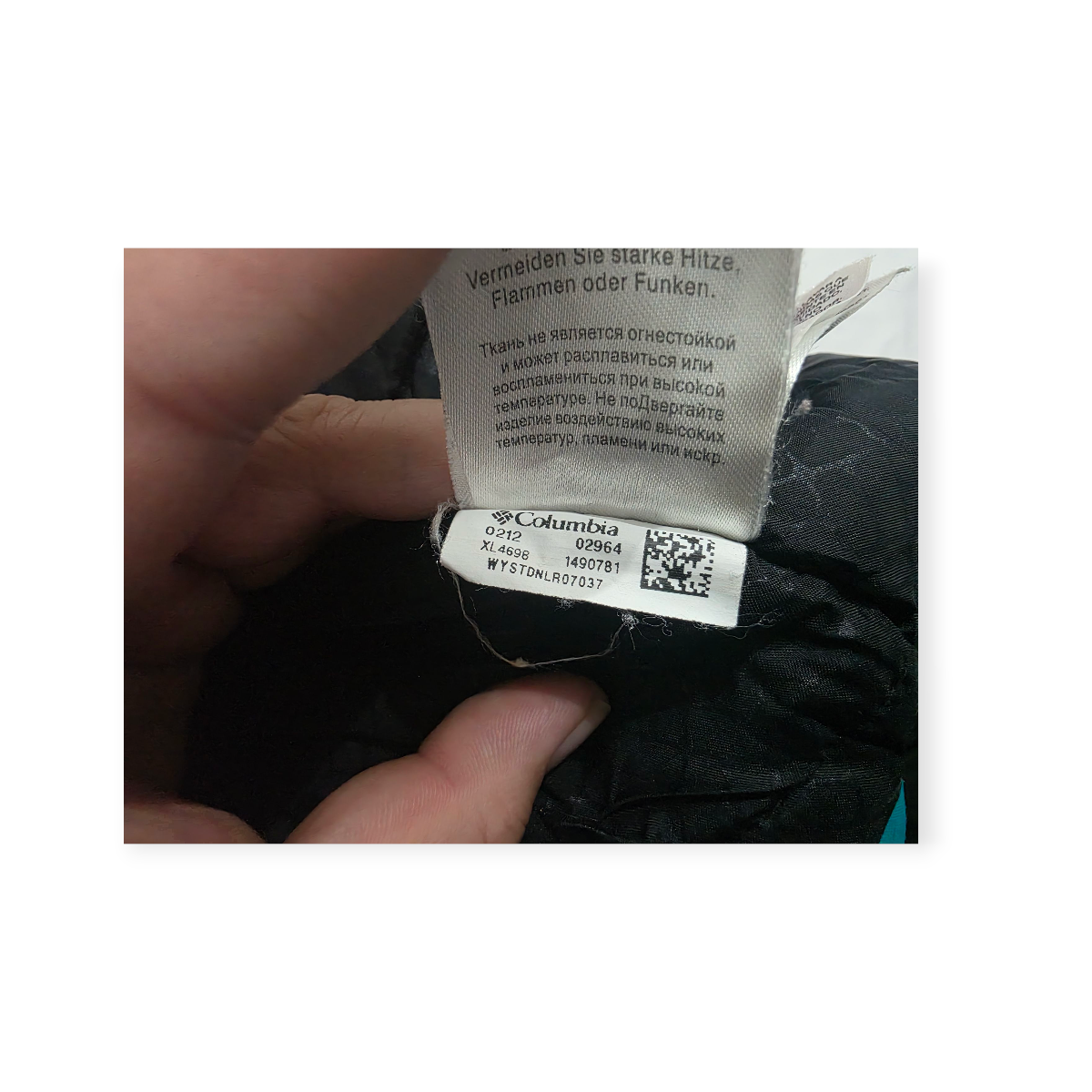 Chamarra Impermeable Columbia Chico S Azul De Mujer