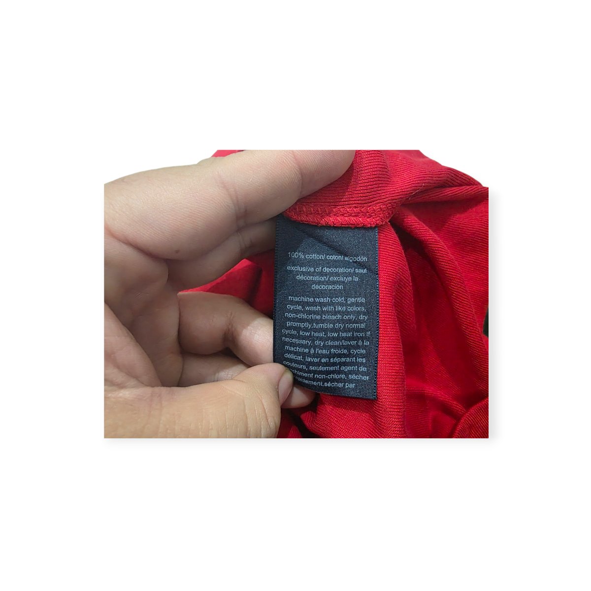 Playera Tommy Hilfiger Xchico Xs Manga Corta Color Rojo