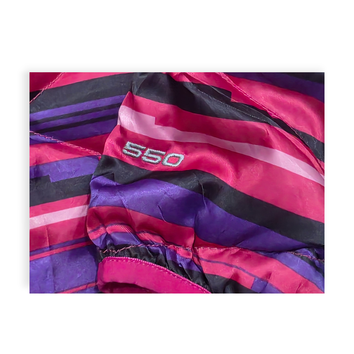 Chamarra The North Face 550 Xl Adolescente Rosa Con Negro