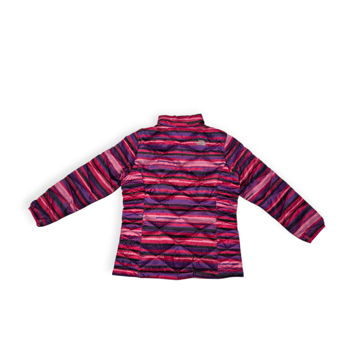 Chamarra The North Face 550 Xl Adolescente Rosa Con Negro