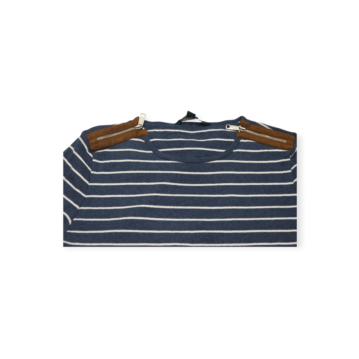 Playera Ralph Lauren Mediana M Azul Acero Con Lineas