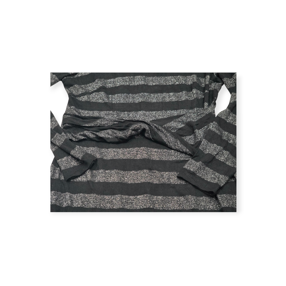 Vestido Tommy Hilfiger Talla 10 Gris Con Negro Rayado