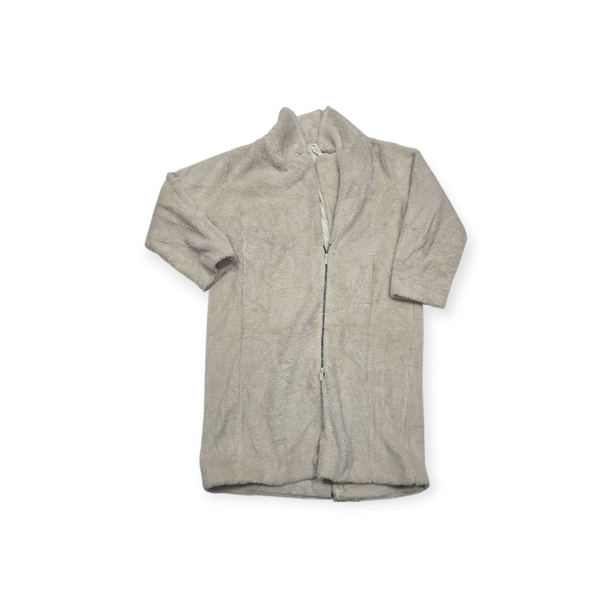 Abrigo Lululemon Restfeel Fleece Wrap Talla 10 Gris Suave