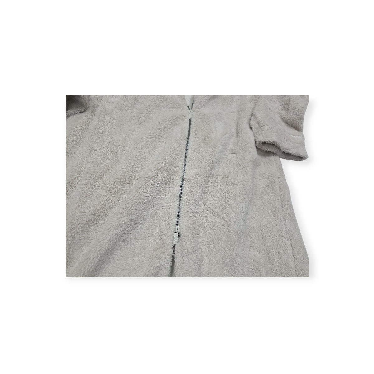 Abrigo Lululemon Restfeel Fleece Wrap Talla 10 Gris Suave