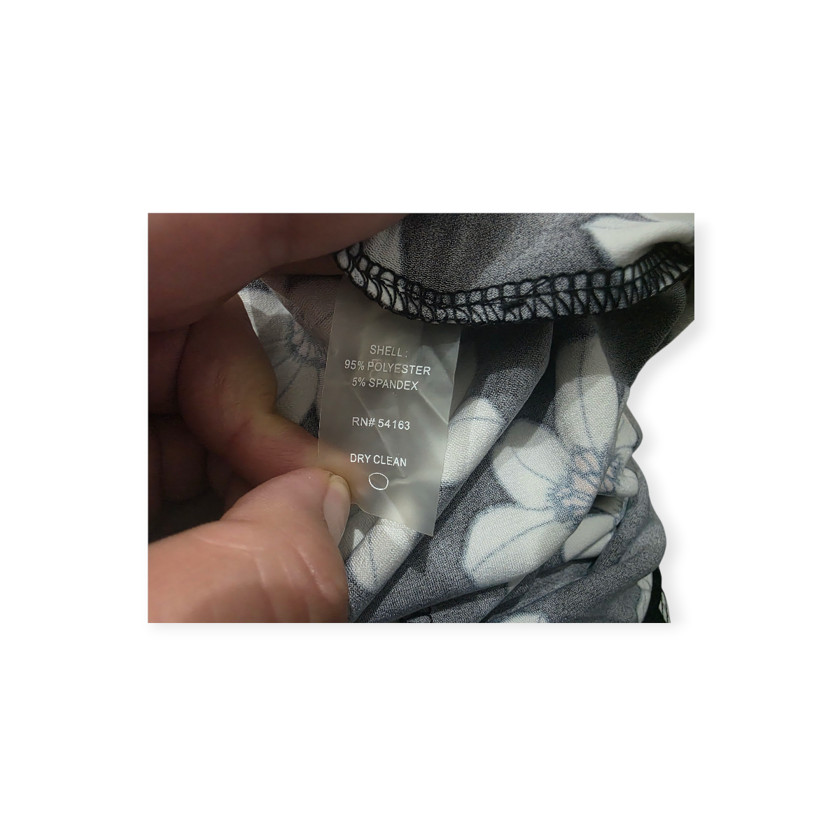 Vestido Tommy Hilfiger Talla 12negro Con Flores Manga Amplia