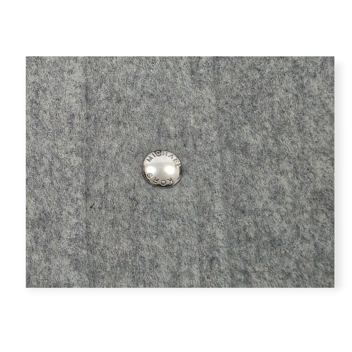 Abrigo Michael Kors De Lana Talla 12 Gris Claro De Mujer