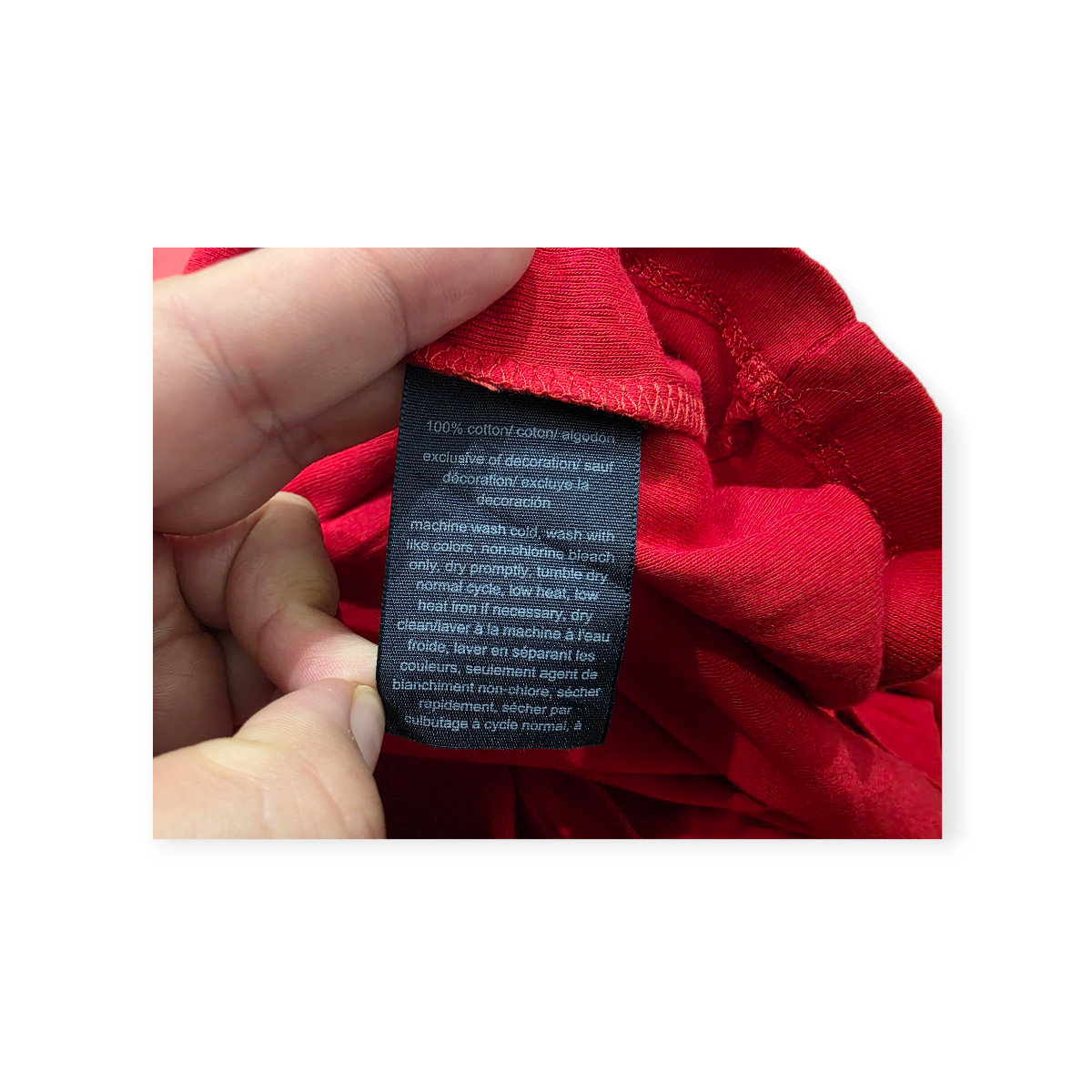 Playera Tommy Hilfiger Xl Manga Corta Color Rojo Cuello V