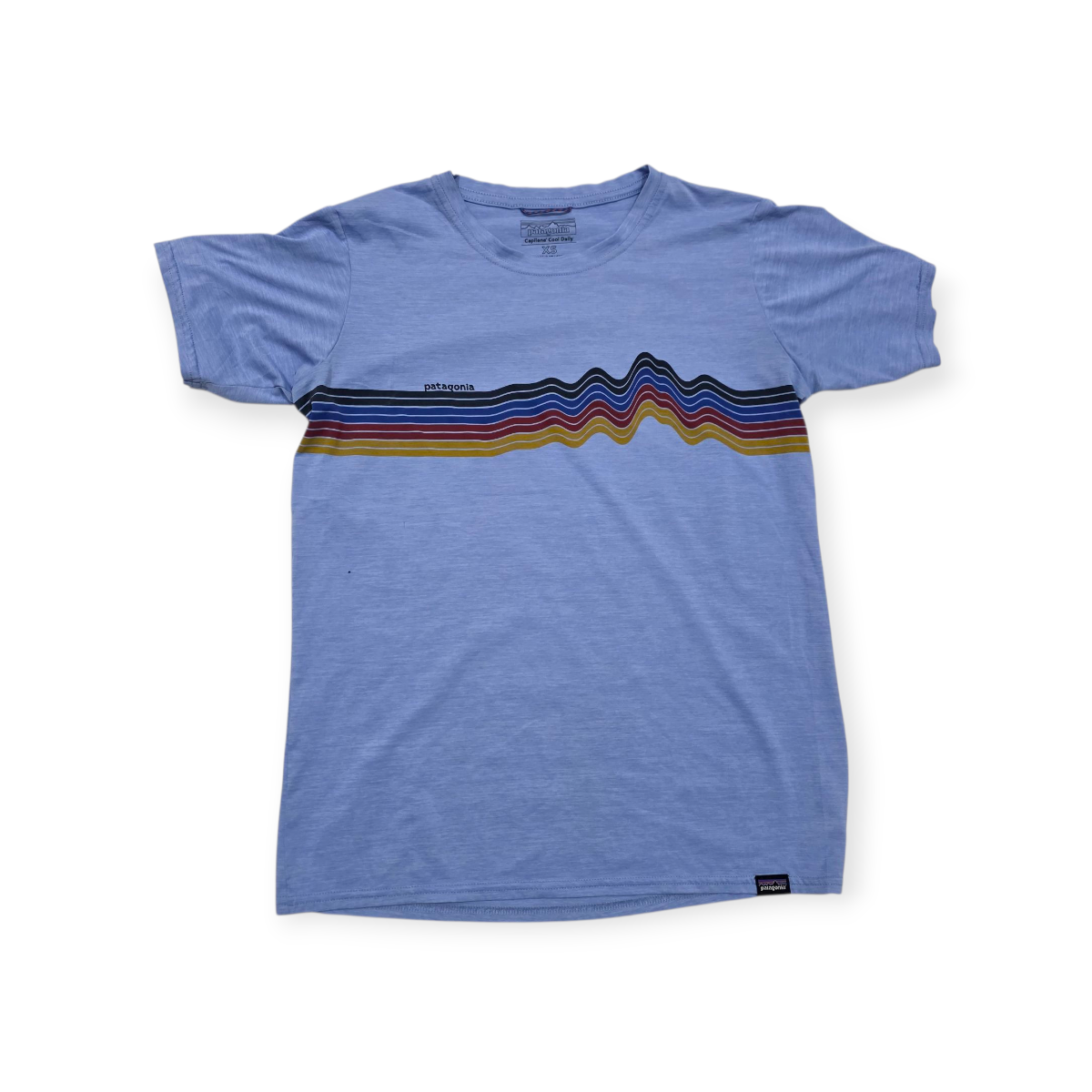 Playera Columbia Capilene Xchico Xs Daily Azul Manga Corta