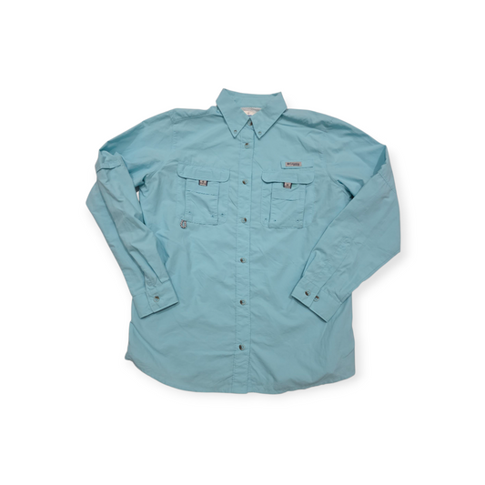 Camisa Columbia Pfg De Mujer Chico S Color Azul Celeste