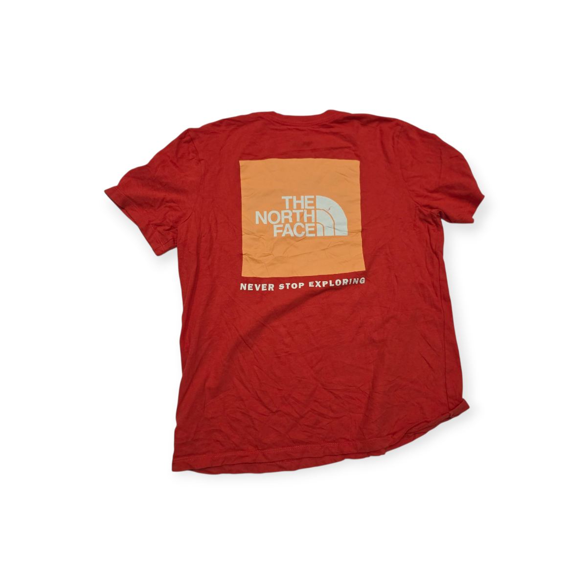 Playera The North Face Manga Corta Chico S Naranja De Mujer