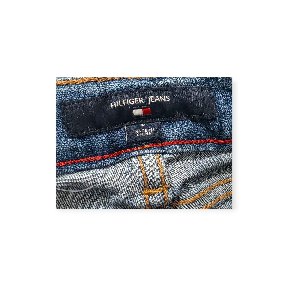 Pantalon Tommy Hilfiger De Mezclilla Talla 6 Color Azul