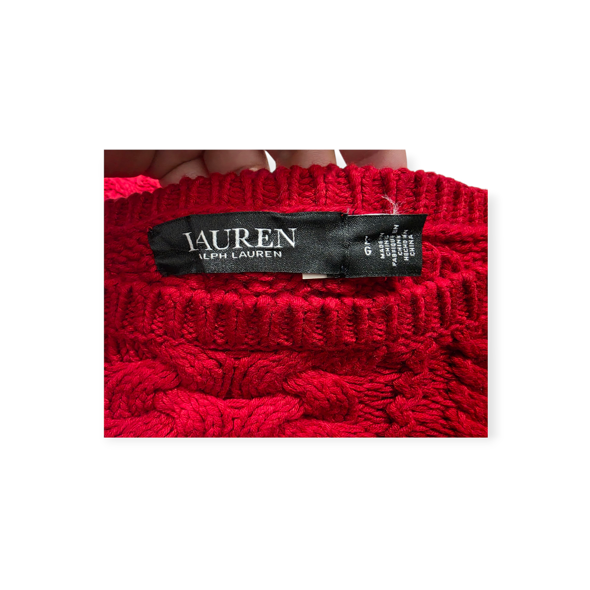 Sueter Ralph Lauren Rojo De Mujer Grande L Color Rojo