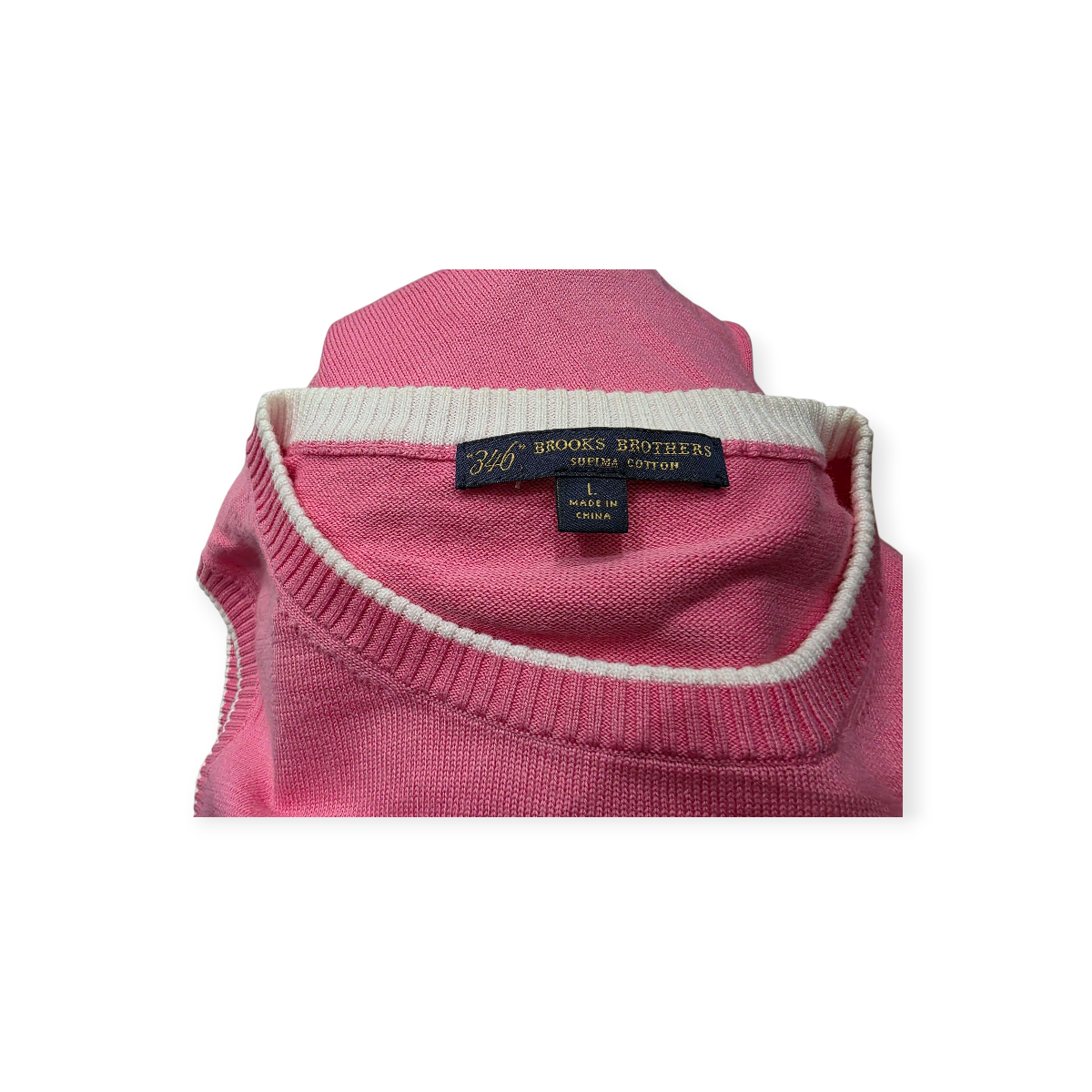 Chaleco Brooks Brothers Grande L Rosa Claro De Mujer