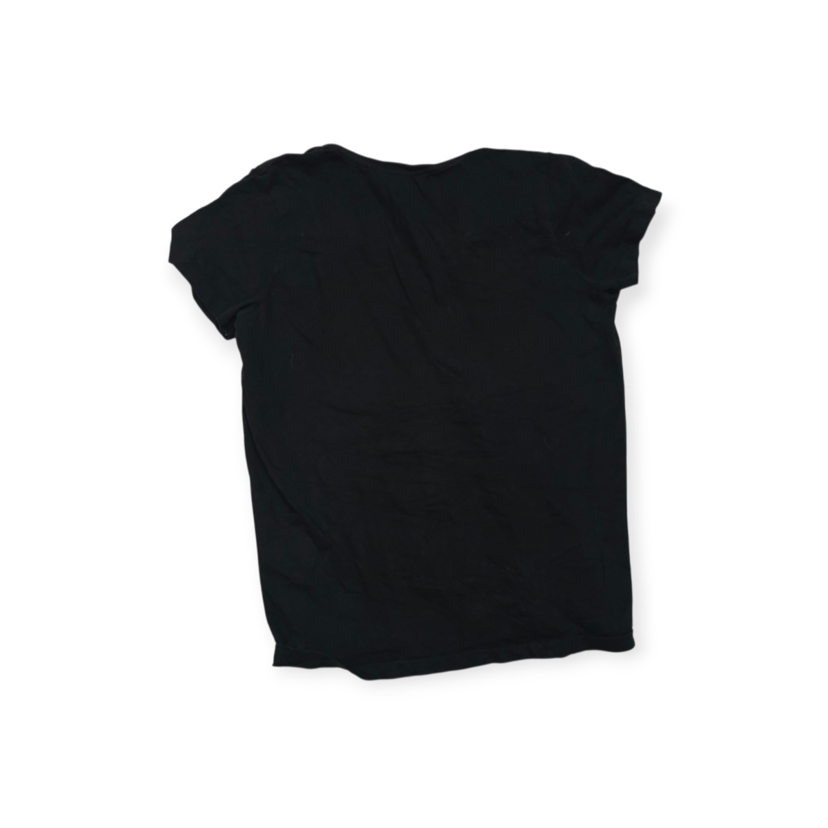 Playera Polo Ralph Lauren Negra Con Pony Blanco Mediana