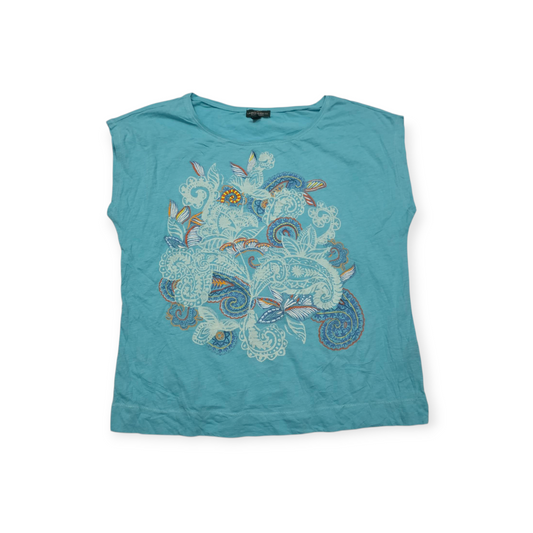 Blusa Ralph Lauren Xgrande Xl Azul Celeste Manga Corta