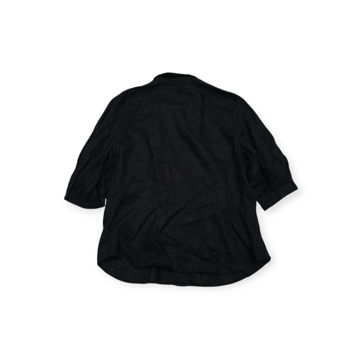 Camisa Ralph Lauren De Lino Xgrande Xl Color Negra De Mujer