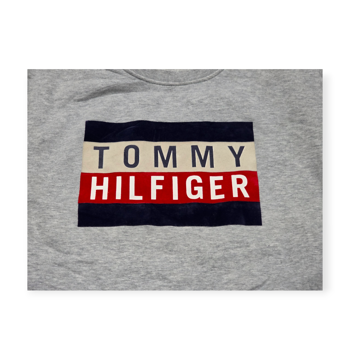 Sudadera Tommy Hilfiger Gris Extra Extra Grande