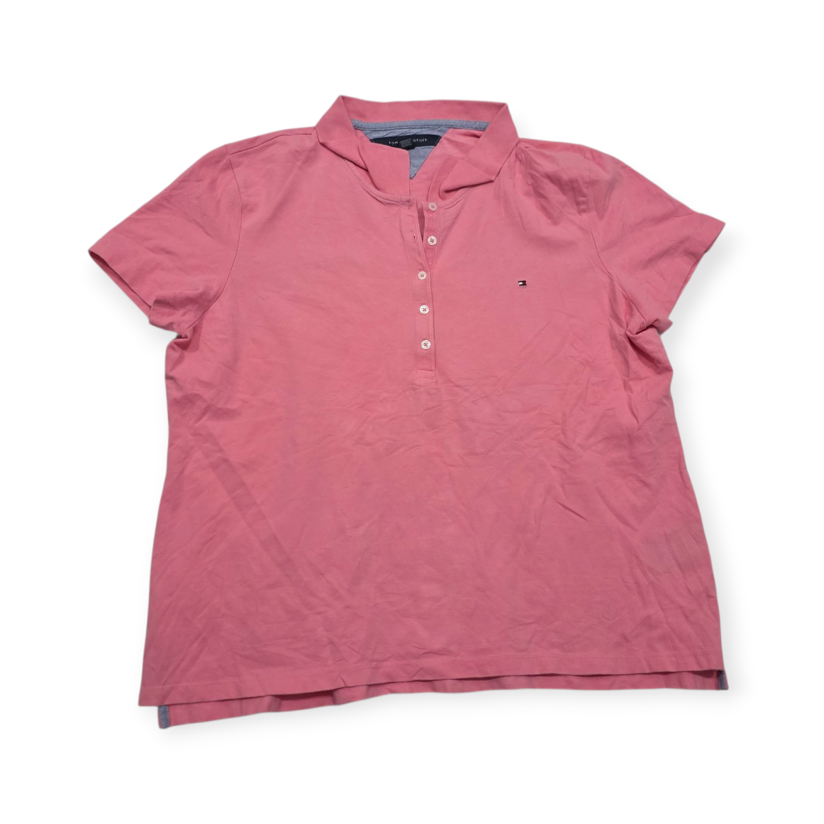 Playera Tommy Hilfiger Extra Extra Grande Rosa Manga Corta