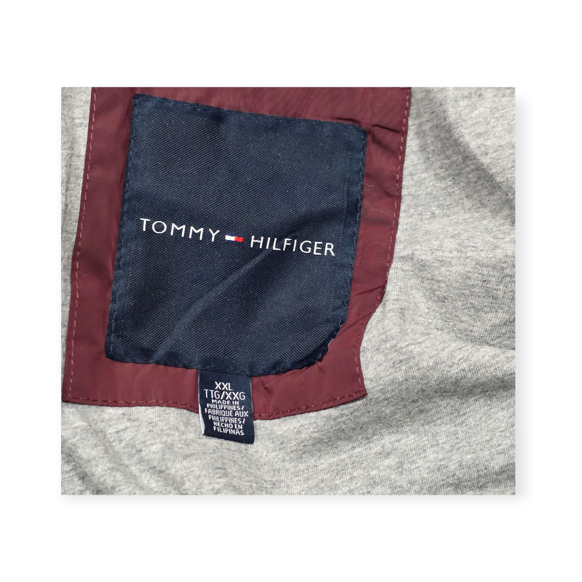 Chamarra Tommy Hilfiger Xxl Color Vino