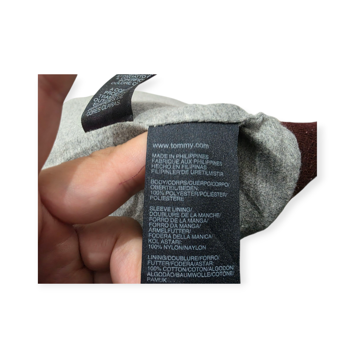 Chamarra Tommy Hilfiger Xxl Color Vino