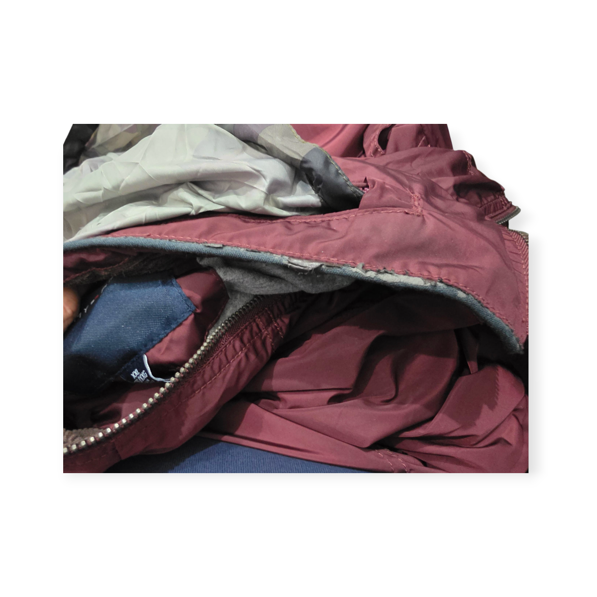 Chamarra Tommy Hilfiger Xxl Color Vino