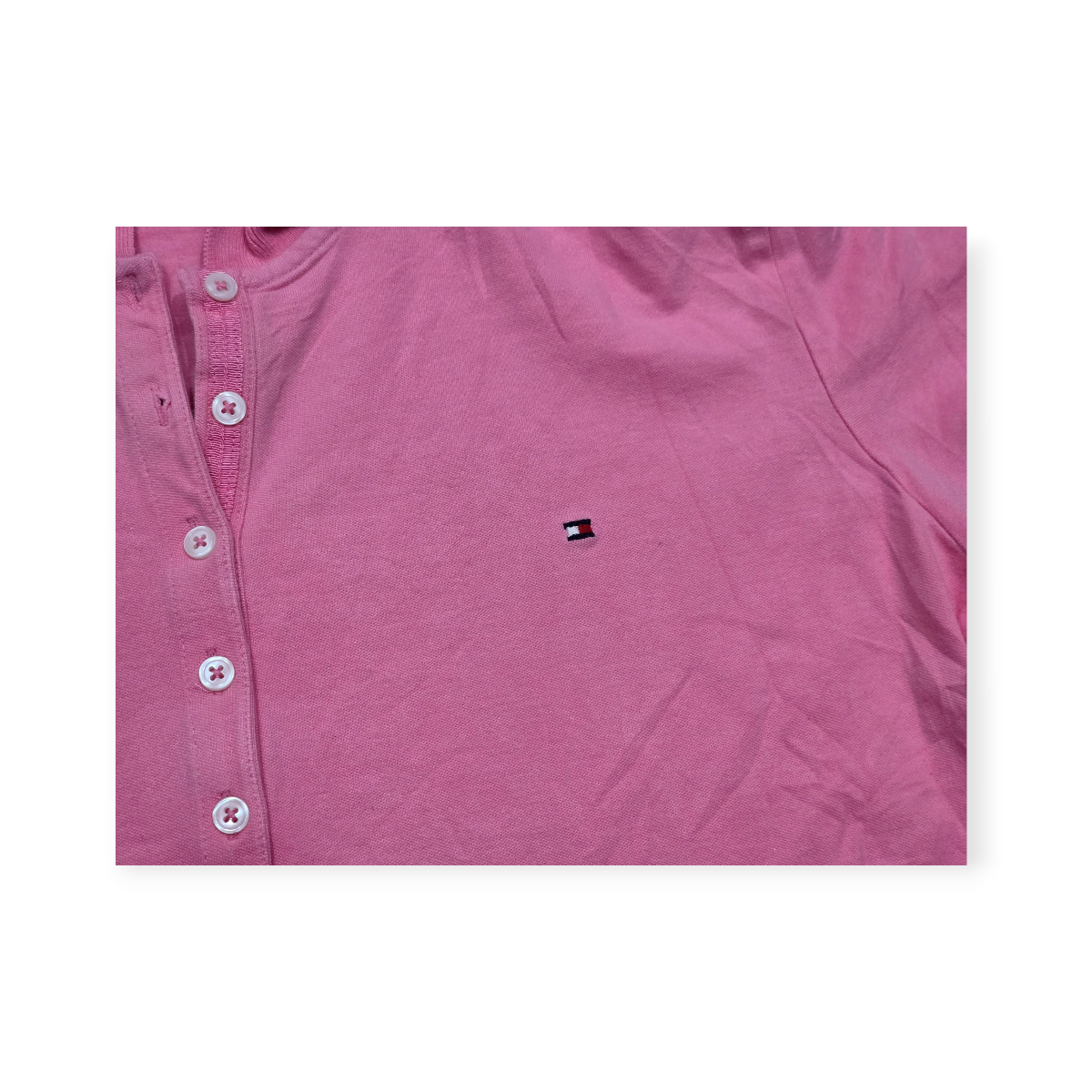 Playera Tommy Hilfiger Extra Extra Grande Rosa Manga Corta