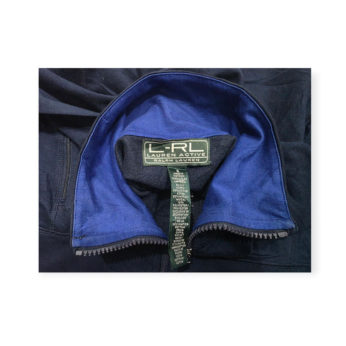 Chamarra Ligera Ralph Lauren Active Azul Marino De Muje