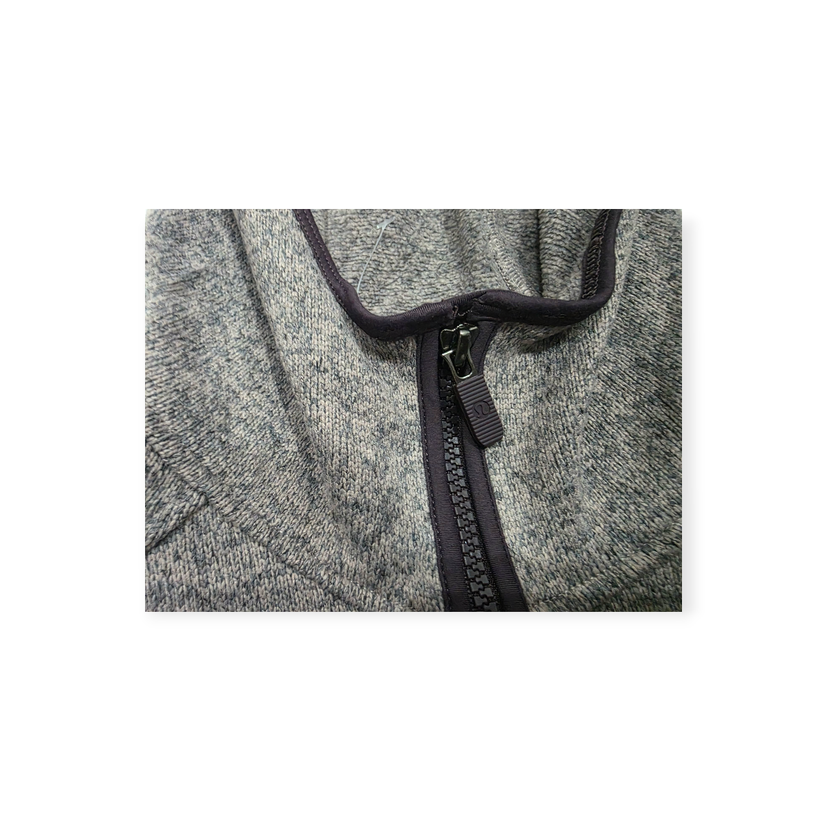 Chamarra Medio Cierre Lululemon De Mujer Cafe Con Morado