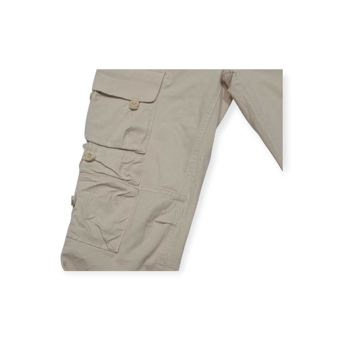 Pantalon Ralph Lauren Sport Cargo Skinny Color Crema Talla 6