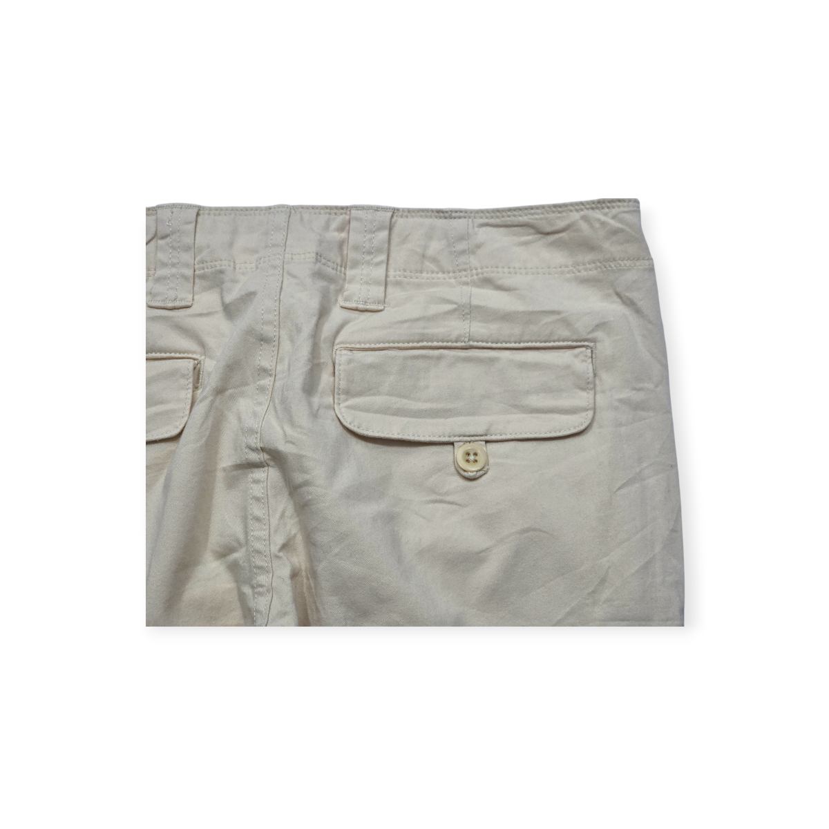 Pantalon Ralph Lauren Sport Cargo Skinny Color Crema Talla 6