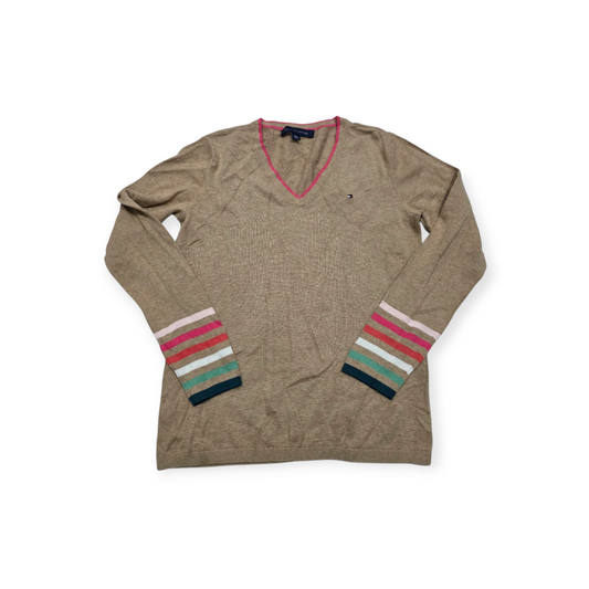 Sueter Tommy Hilfiger Cafe Con Rosa Extra Chico