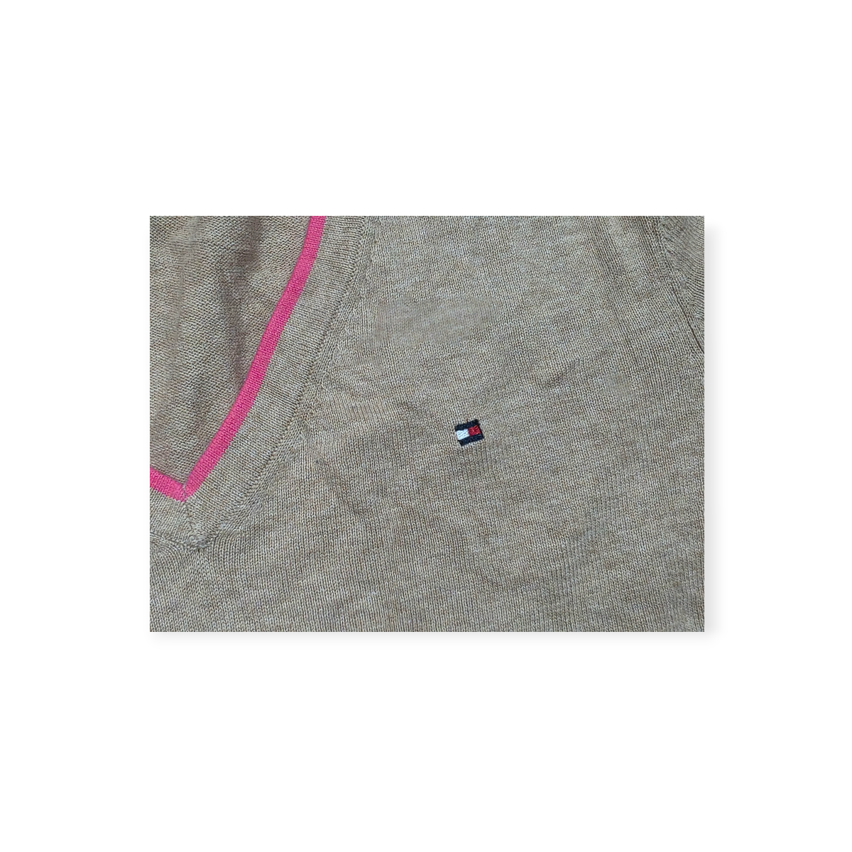 Sueter Tommy Hilfiger Cafe Con Rosa Extra Chico