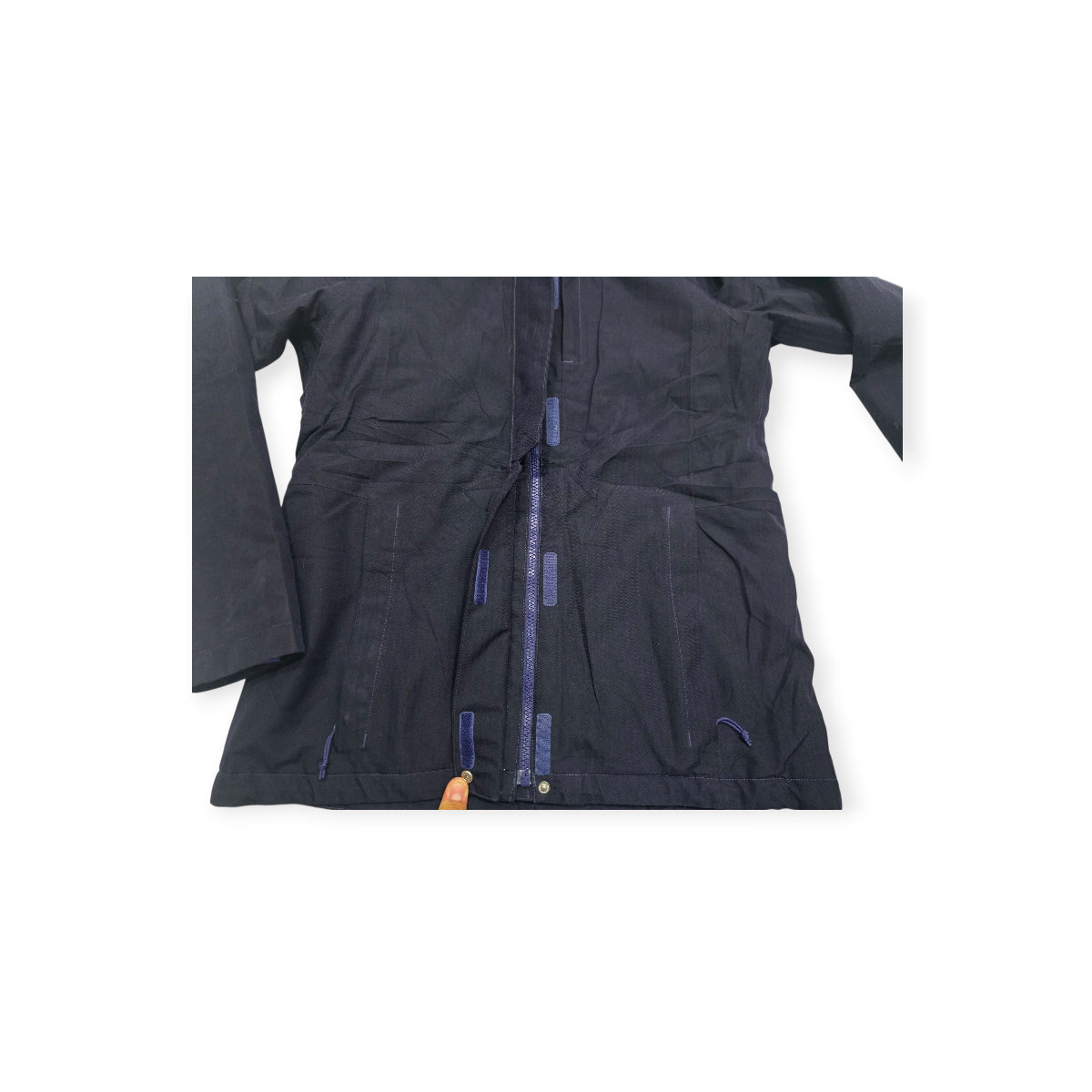 The North Face Chaqueta Impermeable Negra Forro Suave Morado