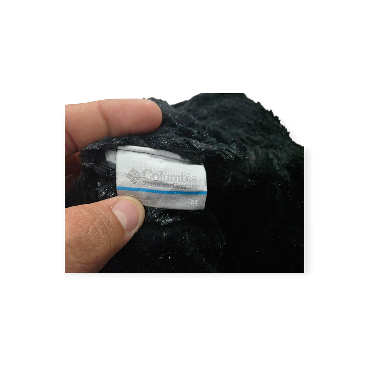 Chamarra Columbia Exterior Acolchado, Interior Peluche Negro