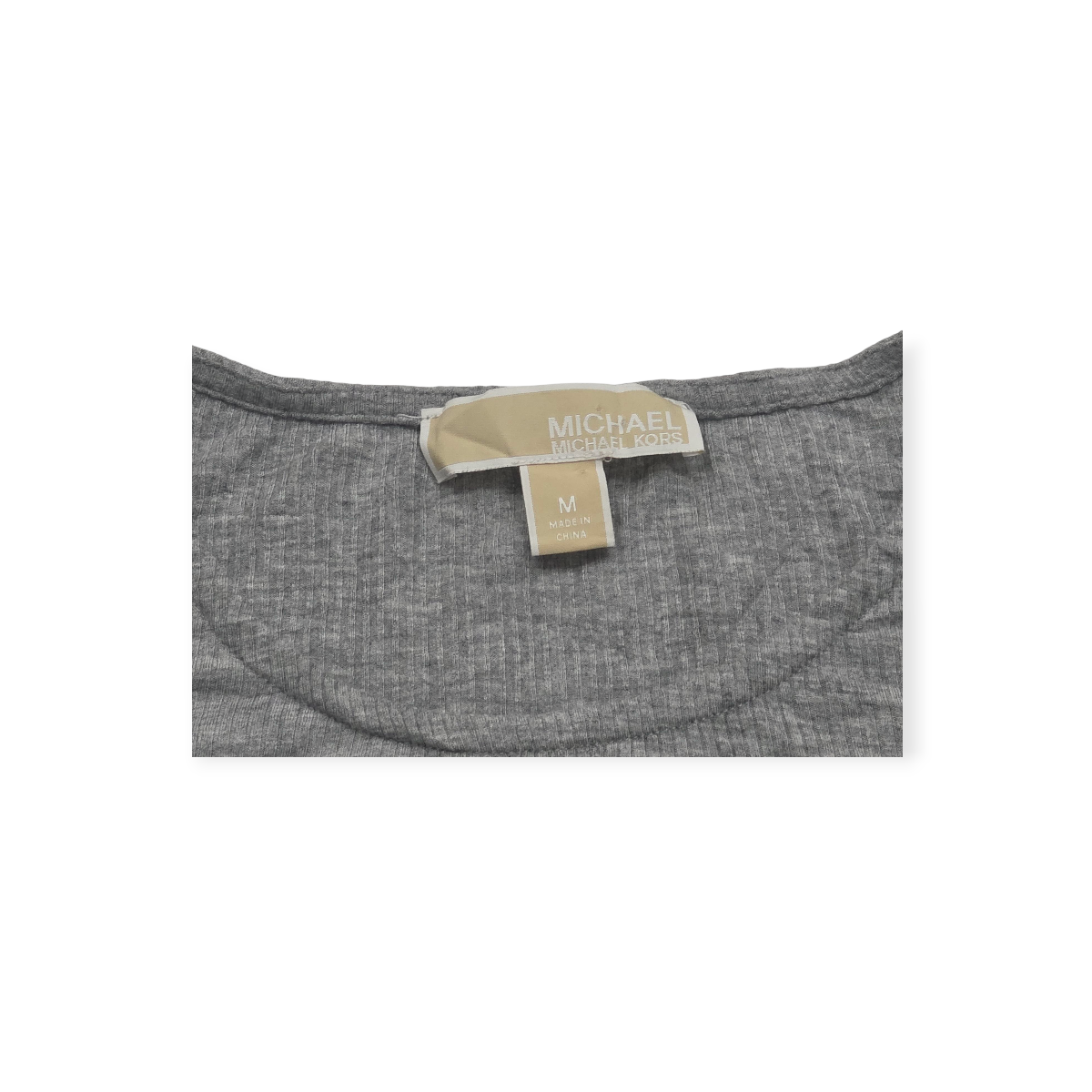 Blusa Michael Kors Mediana M Manga Larga Amplia Color Gris
